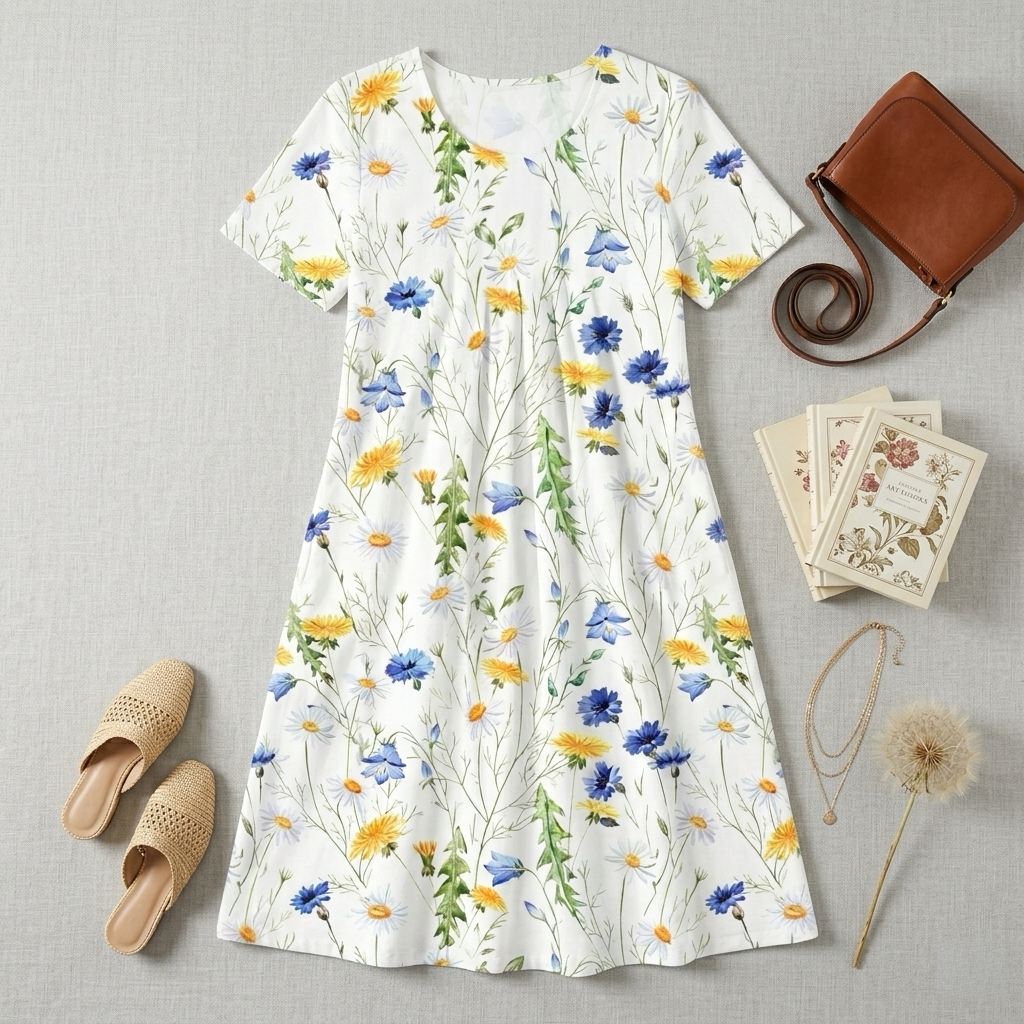 Women's Dress with Pattern