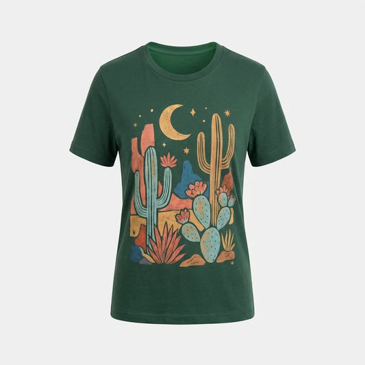 Green Cotton T-Shirt