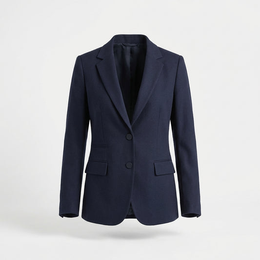 Navy Cotton Blazer